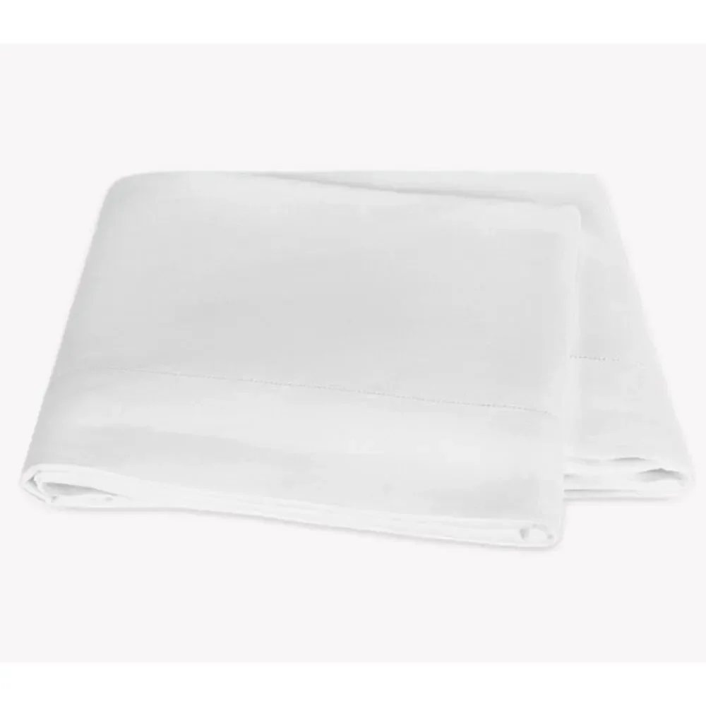 Matouk 100% Linen Roman Flat Sheet White Full/queen NWT $495